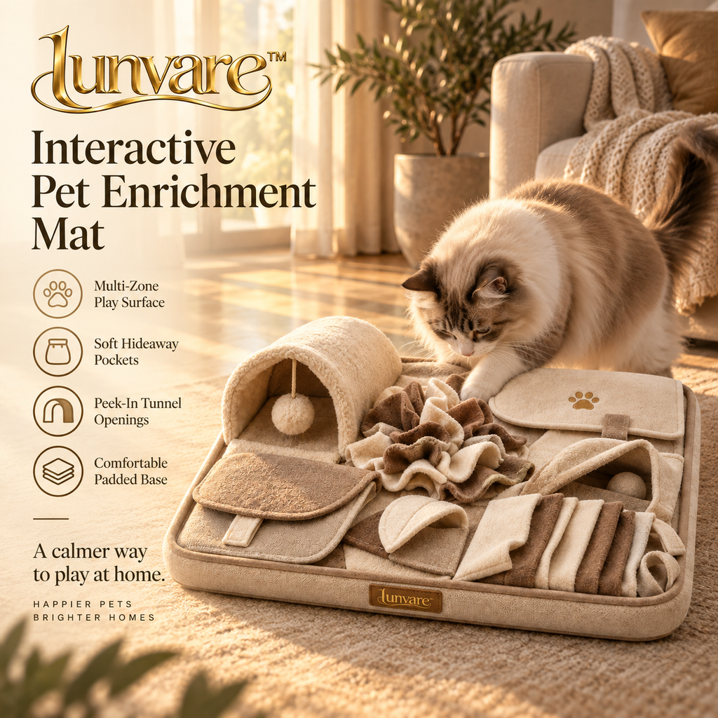 lunvare™ Curious Layered Hide-and-Seek Activity Mat