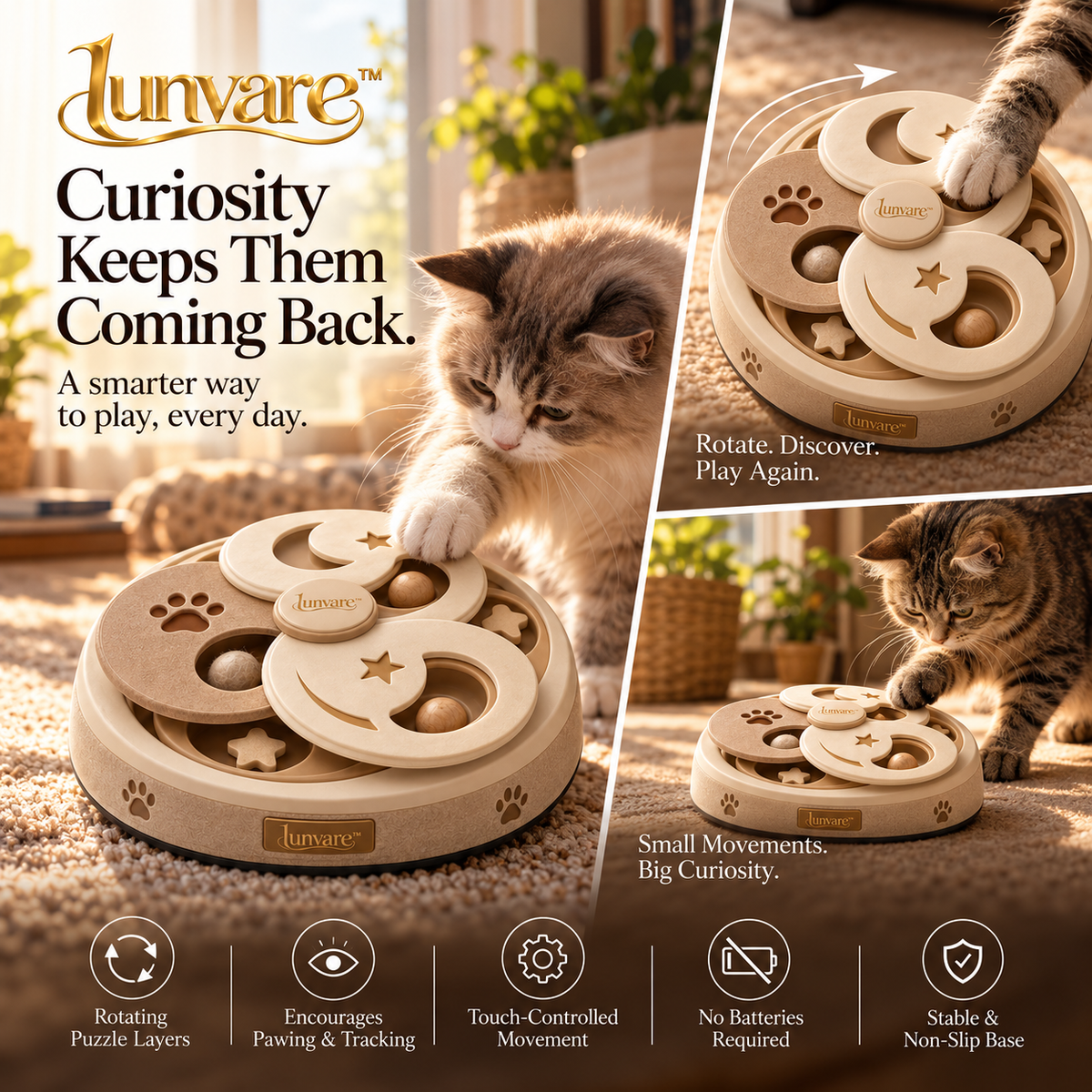 lunvare™ Captivating Rotating Shadow Puzzle Toy
