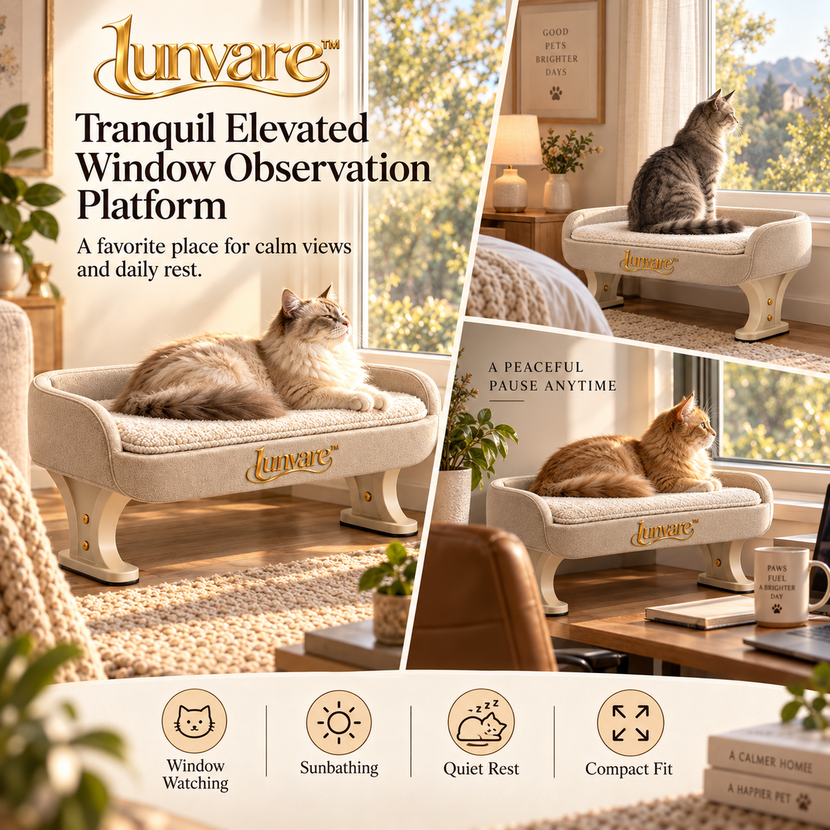 lunvare™ Tranquil Window Observation Perch