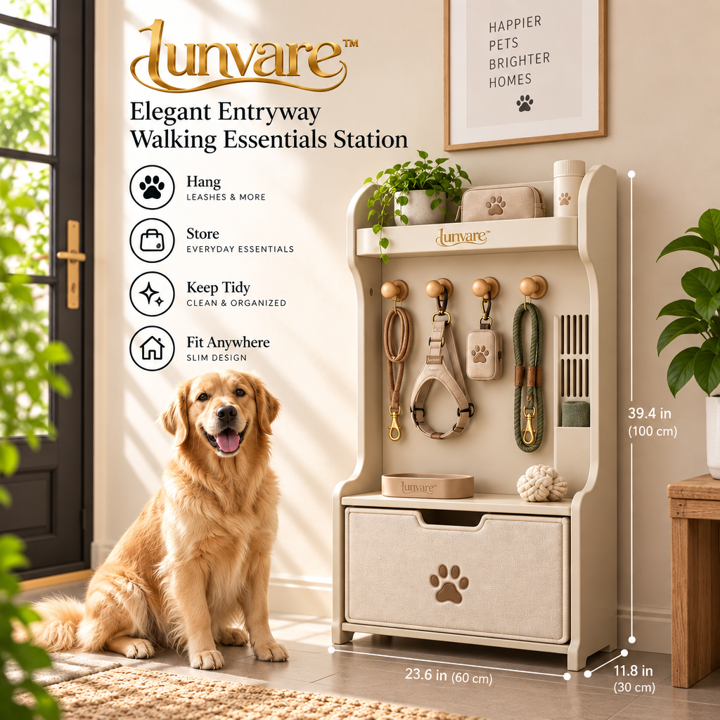 lunvare™ Elegant Entryway Walking Essentials Station