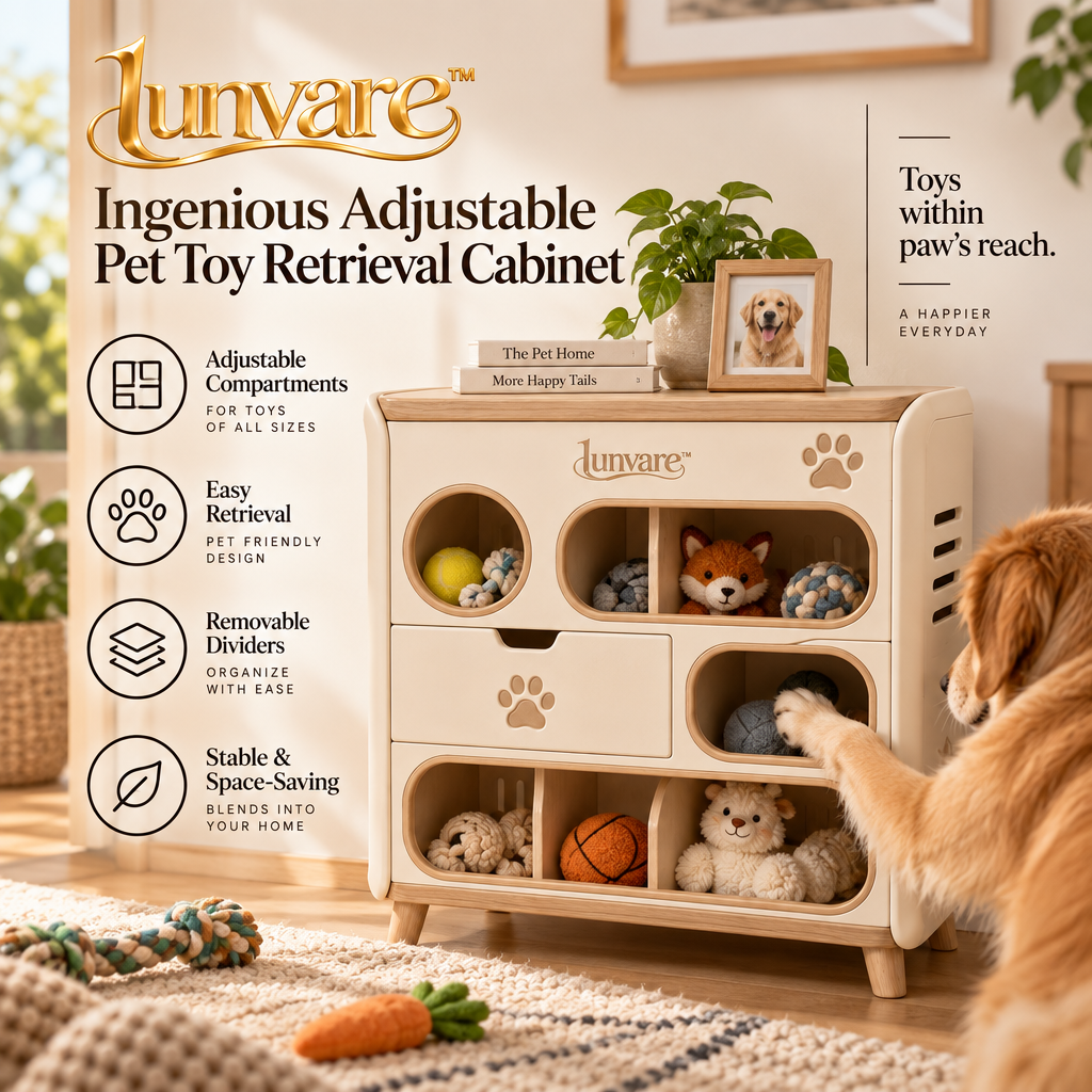 lunvare™ Ingenious Adjustable Pet Toy Retrieval Cabinet
