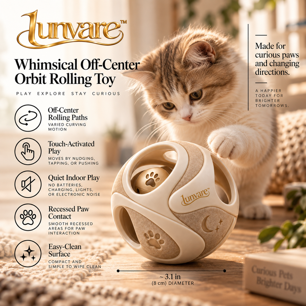 lunvare™ Whimsical Off-Center Orbit Rolling Toy