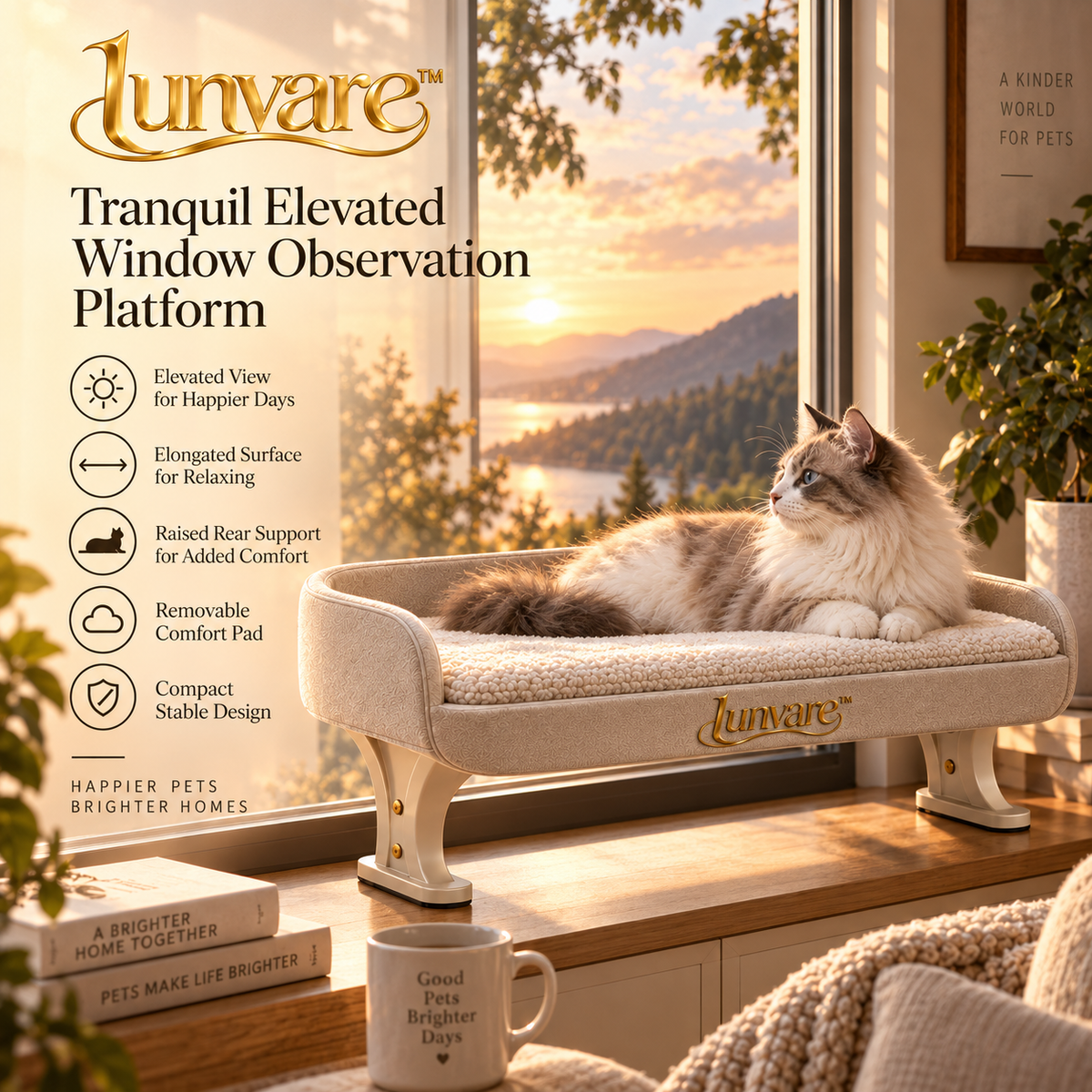lunvare™ Tranquil Window Observation Perch