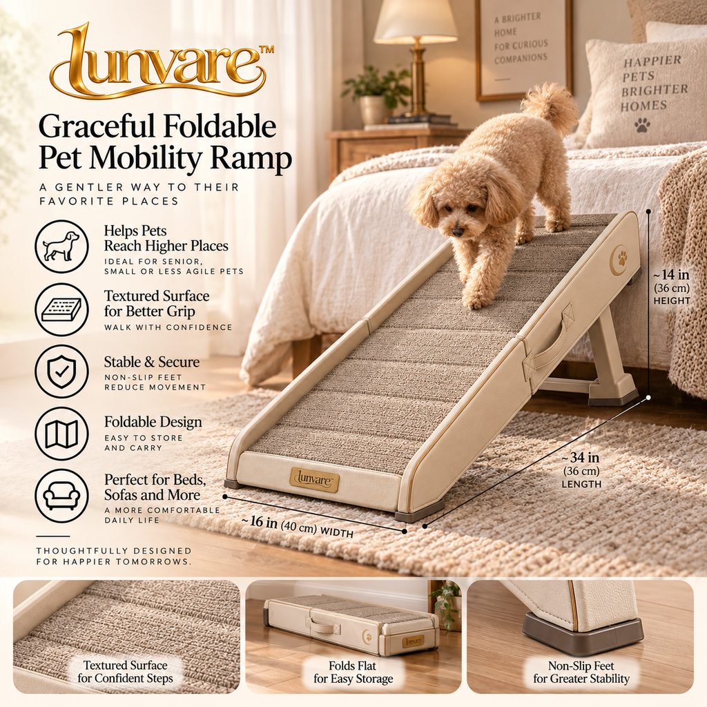 lunvare™ Graceful Foldable Pet Mobility Ramp