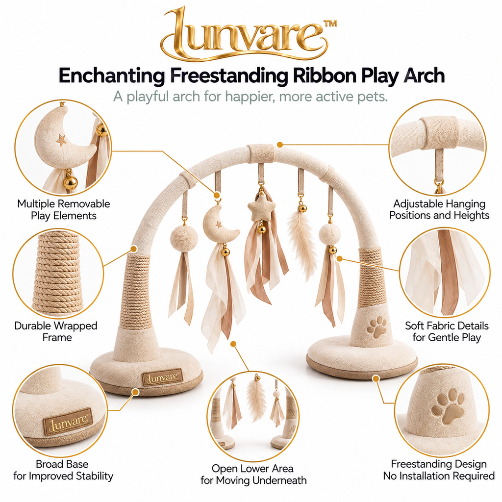 lunvare™ Enchanting Freestanding Ribbon Play Arch